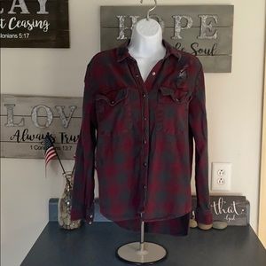 Plaid “Distressed” Flannel